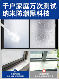 Static Cling Frosted Privacy Window Film for Bathroom and Home, Non-Adhesive, Anti-Peep, Light Transmitting