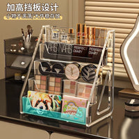 Acrylic Cosmetic Organizer for Vanity and Desktop, Lipstick Perfume Eyeshadow Display Stand