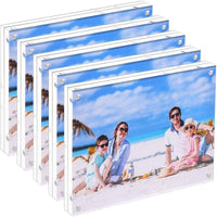 Acrylic Magnetic Photo Frame Clear Double-Sided Display