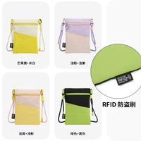 RFID Blocking Crossbody Phone Bag for Men and Women, Lightweight Outdoor Sports Anti-Demagnetization Passport Holder