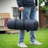 Outdoor Round Folding Table Tripod Egg Roll Table Portable Camping Picnic Full Set Equipment Storage Bag
