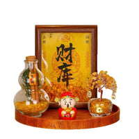 Creative Chinese Style Lucky Money Tree Ornament Set for Home Decor