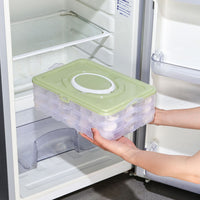 Multi-layer Dumpling Storage Container with Lid for Freezer