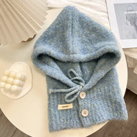 Women's Winter Knitted Hat Scarf Set with Ear Protection
