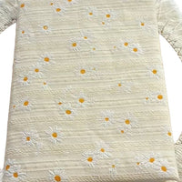 Jacquard Fabric Notebook Cover with Daisy Pattern for A5/A6 Journals