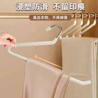 Z-Shaped Non-Slip Pants Hangers for Wardrobe Organization, Goose-Neck Design, Space-Saving Trousers Rack