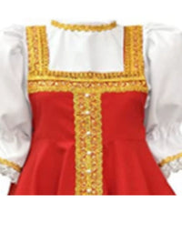 Halloween Kids Russian Folk Costume for Girls - Festival Party Stage Performance Outfit