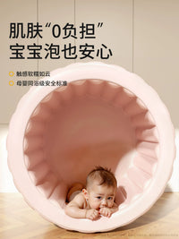 Foldable Adult Bathtub with Insulation Cover and Storage Bag, Portable Full-Body Soaking Tub