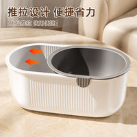 Double-Layer Snack & Fruit Bowl with Phone Holder