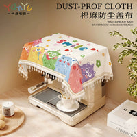 Multi-functional Dust Cover for Coffee Makers, Air Fryers, Projectors, and Water Dispensers with Tassel Trim