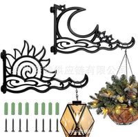 Cast Iron Wall Mounted Plant Hanger for Outdoor Baskets Wind Chimes and Lanterns