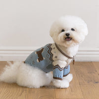 Pet Christmas Knitted Sweater for Small to Medium Dogs, Thickened Warm Winter Dog Jumper