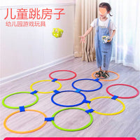 Kids' Hopscotch Rings Set for Sensory Integration Training and Outdoor Physical Activity