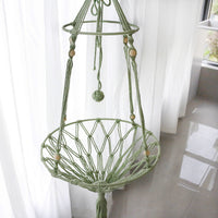 Woven Balcony Hanging Cat Hammock Bed, Detachable and Washable, All Seasons, Scratch-Resistant