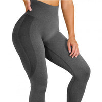 Women's High-Waisted Tummy Control Butt Lift Yoga Leggings with Snowflake Smile Pattern