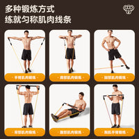 Resistance Band Set for Home Gym, Exercise Bands for Men and Women, Strength Training, Muscle Building, Physical Therapy