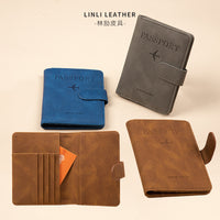 RFID Blocking Passport Holder Wallet with Multiple Card Slots and Ticket Pouch