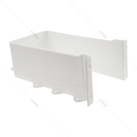 U-Shaped Drain Pipe Cover for Cabinet Drawers - White & Dark Grey