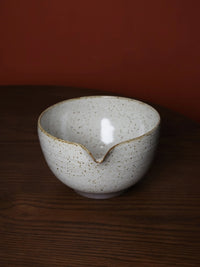 Japanese Ceramic Matcha Bowl with Spout