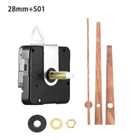 DIY Silent Quartz Clock Movement Kit with Walnut Hands for Wall Clocks