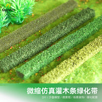 Miniature Bush Strip Model for Dioramas and DIY Crafts