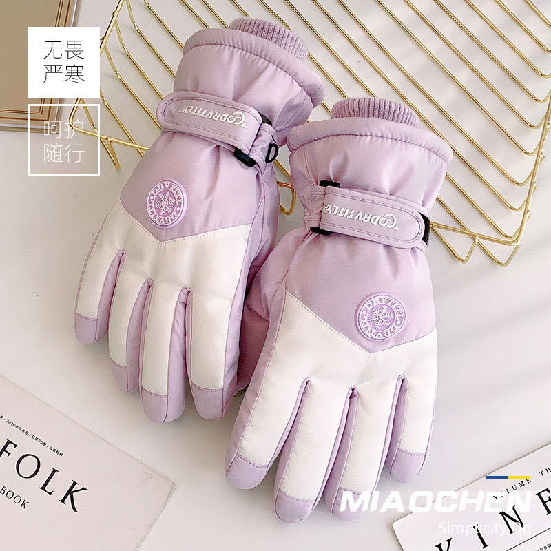 Unisex Winter Warm Ski Gloves with Touchscreen Function