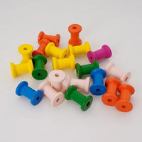 Wholesale Colorful Wooden Spools for DIY Crafts and Retro Accessories