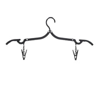 Foldable Travel Hanger with Clips, Portable Non-Slip Clothes Drying Rack for Outdoor and Business Trips