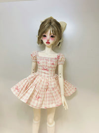 BJD 1/4 Doll Pleated Dress School Style Casual Outfit
