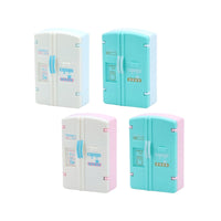 Miniature Double-Door Refrigerator Dollhouse Furniture Toy