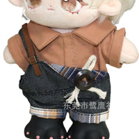 20cm Doll Clothes Denim Pants Shirt T-Shirt for Cotton Dolls Outfits