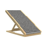 Adjustable Wooden Pet Stairs for Small to Large Dogs & Cats, Foldable Ramp for Beds & Sofas