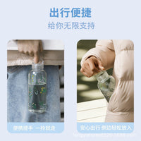 High Borosilicate Glass Water Bottle with Sleeve - Portable for Students & Sports, 500ML