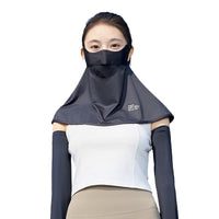 2024 New Full Face UV Protection Sun Mask for Women, Ice Silk Summer Driving Neck and Face Sunshade