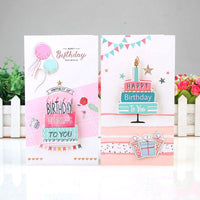 3D Pop-Up Birthday Cake Greeting Card for Students and Gifts