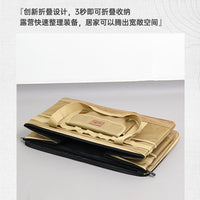 Outdoor Camping Storage Bag Large Capacity Cassette Stove Tableware Storage Box Foldable for Travel and Picnic