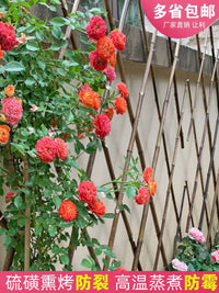 Outdoor Expandable Bamboo Fence Trellis for Climbing Plants Roses Garden Balcony Support