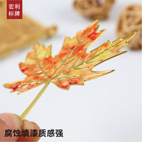 Vintage Metal Leaf Bookmark - Ginkgo Leaf Design for Students & Gifts