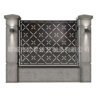 New Chinese Style Hollow Floral Partition Screen Outdoor Stainless Steel CNC Laser Cut Decorative Panel
