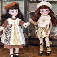 30cm BJD Doll Set with Changeable Outfits for Girls, Princess Style, Birthday Gift