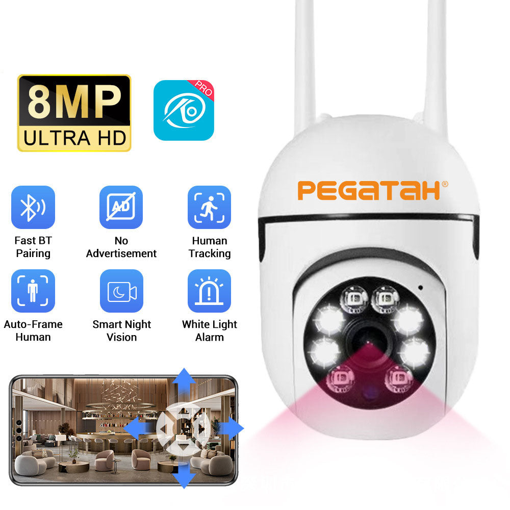 Little Hawk 3MP HD WiFi Security Camera with Night Vision, Auto-Cruise, Human Tracking, and Two-Way Audio