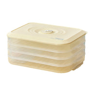 Dumpling Storage Container with Lid, Freezer-Safe Food Organizer for Kitchen Refrigerator
