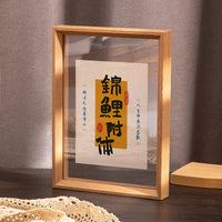 Double-Sided Transparent Acrylic Photo Frame for A4 Calligraphy and Pictures