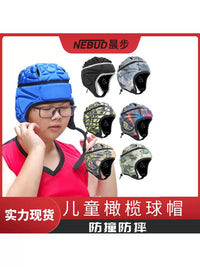 Youth Kids Rugby Goalie Helmet Soft Padded Headguard for Training and Impact Protection