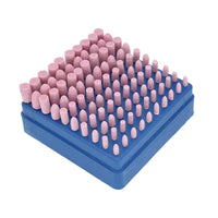 Grinding Stone Bit Set for Rotary Tools, Aluminum Oxide Abrasive for Metal Polishing and Rust Removal, 3mm Shank