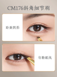 Langyan CM175/176 Pony Hair Eyeshadow Eyeliner Brush Set for Detail and Highlight