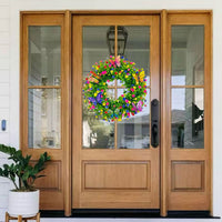 Colorful Eucalyptus and Butterfly Wreath for Spring/Summer Decor