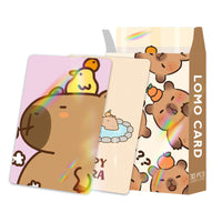 Capybara Double-Sided Laser Flash Cards - 30 LOMO Collectible Anime Postcards