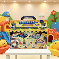 4-in-1 Educational Board Game Set for Kids - Stacking, Tic-Tac-Toe, Whack-A-Mole