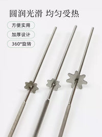 Stainless Steel Metal Skewers for Grilling, Kabob Skewers & Skewer Sticks for BBQ, Food Grade Barbecue Skewers for Automatic Kebab Machines